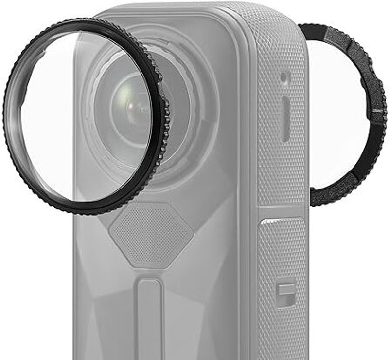 FLYING COLLECTION Insta360 X5 Lens Guard – 360° Camera Lens Protector Lens Cap(Transparent)