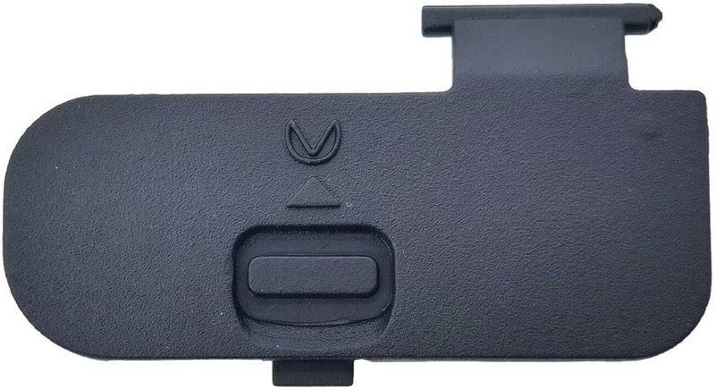 fotokina Camera Cover Door Battery Lid Cap Compatible with D5200 Lens Cap(Black)