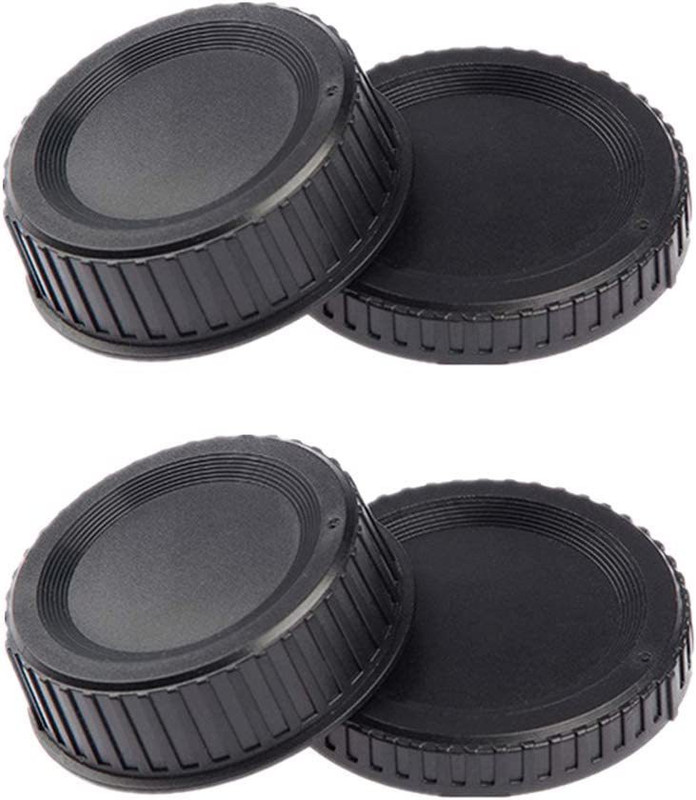 quikprof Rear Lens and Camera Body Cover Cap for Nikon DSLR Cameras Lens Cap(Black, 55 mm)