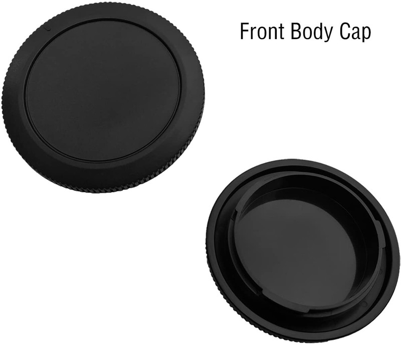 SUPERNIC Canon RF Mount and Lens Body Cap & Rear Lens Cap Lens Cap(Black, 52 mm)