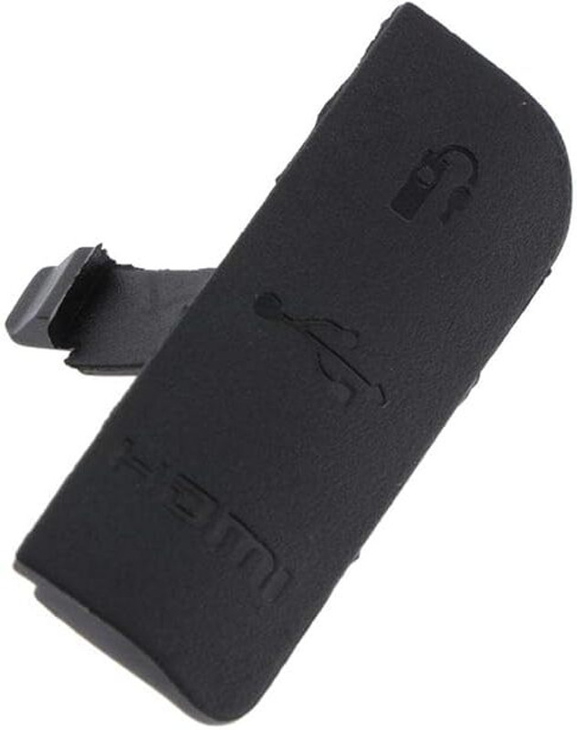 fotokina USB/HDMI DC Out Rubber Door Bottom Cover Compatible for Canon EOS 1300D/1500D Lens Cap(Black)