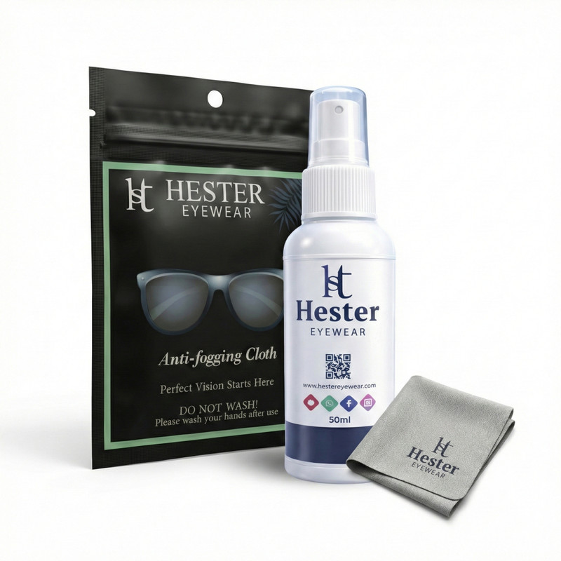 Hester Eyewear Lens Care Kit Combo  Lens Cleaner(2 ml, 8*8 inch, Pack of 1)