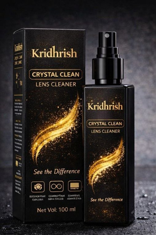 kridhrish KD-CRYSTAL-CLEAN-100ML-GOLDEN Lens Cleaner(100 ml, 0 inch, Pack of 1)