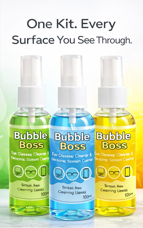 BUBBLEBOSS Powerful Multi-Purpose Lens Cleaner Ideal for screens, eyeglasses, sunglasses Lens Cleaner(300 ml, 0 inch, Pack of 1)