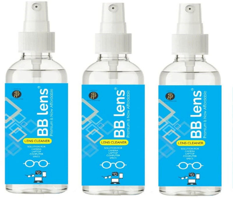 BBLENS Lens cleaner for Spectacles and Sunglasses PACK OF 3  Lens Cleaner(300 ml, 7x7 inch, Pack of 3)