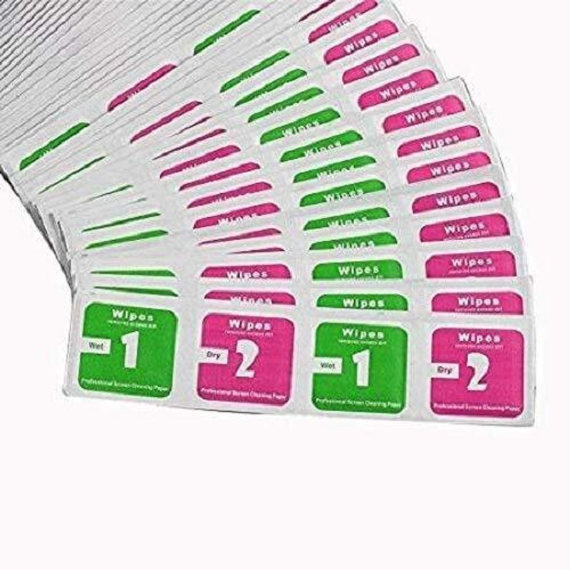 Ridhivridhi 100 Wet and Dry Cleaning Small Wipes for Camera Lens Mobile Phone Smart Watch  Lens Cleaner(NA ml, 1 inch, Pack of 1)