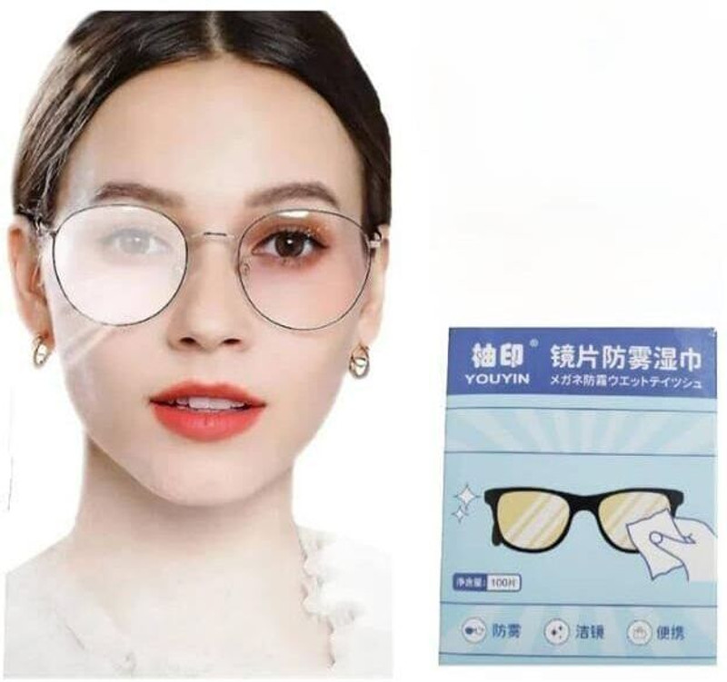 VAGHASIYAst Anti Fog Wipes 100 Pcs Goggles Individually Wrapped Lens Cleaner  Lens Cleaner(0 ml, 2.36 inch, Pack of 1)