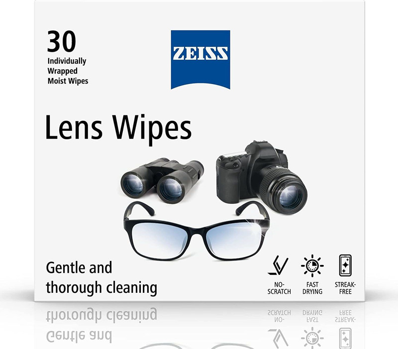 ZEISS Lens Wipes - | Multi Purpose | Lens Cleaner for Spectacles,Camera Lens |30 Wipes  Lens Cleaner(NA ml, 6 X 6 inch, Pack of 1)
