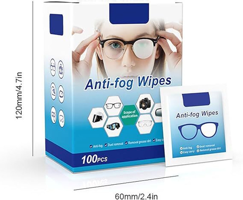 Coozico Fog-Resistant Lens Cleaning Wipes Eyeglass Cleaner Wipes  Lens Cleaner(0 ml, 2.36 inch, Pack of 1)