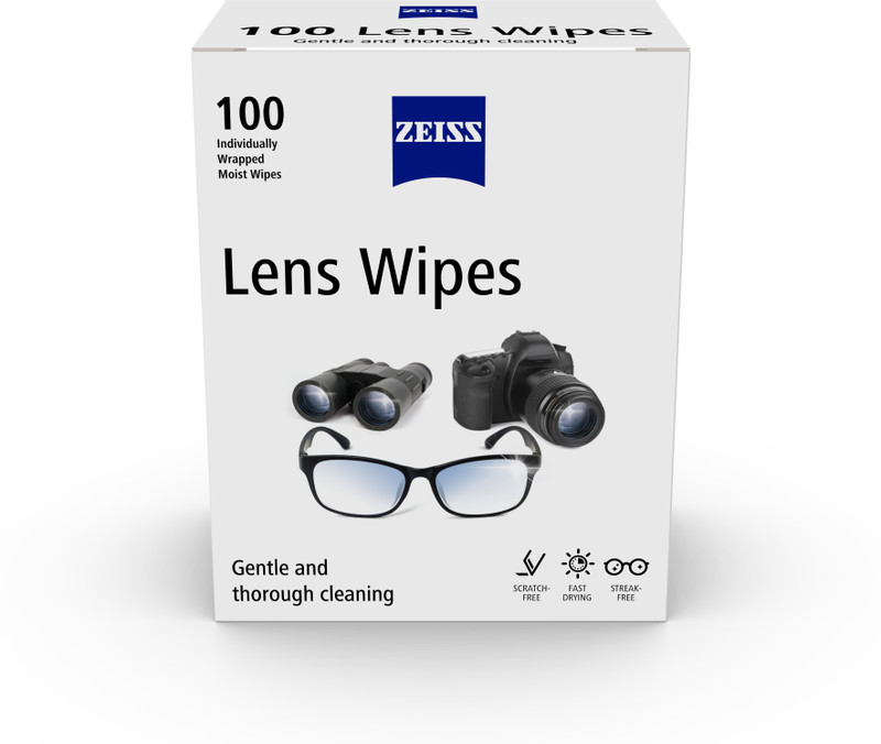 ZEISS Lens Cleaning Wipes, 100Ct  Lens Cleaner(N/A ml, 15x13cm inch, Pack of 1)