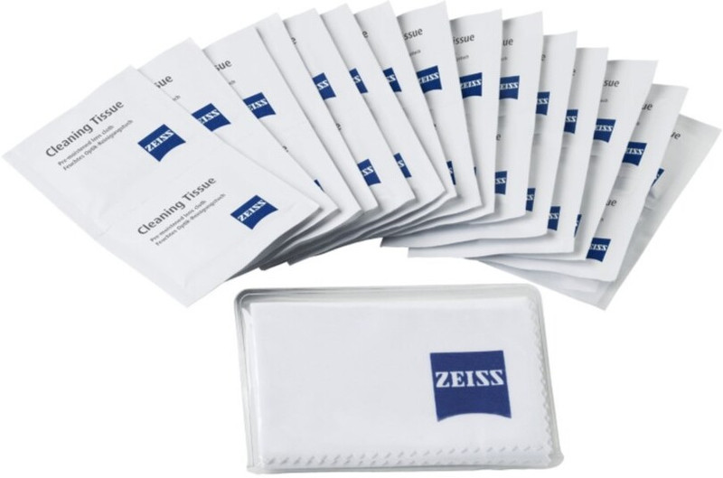 ZEISS Pre-Moistened Set Of 30 Cleaning Wipes With Microfiber Cloth Lens Cleaner(NA ml, 7.09x7.09 inch, Pack of 1)