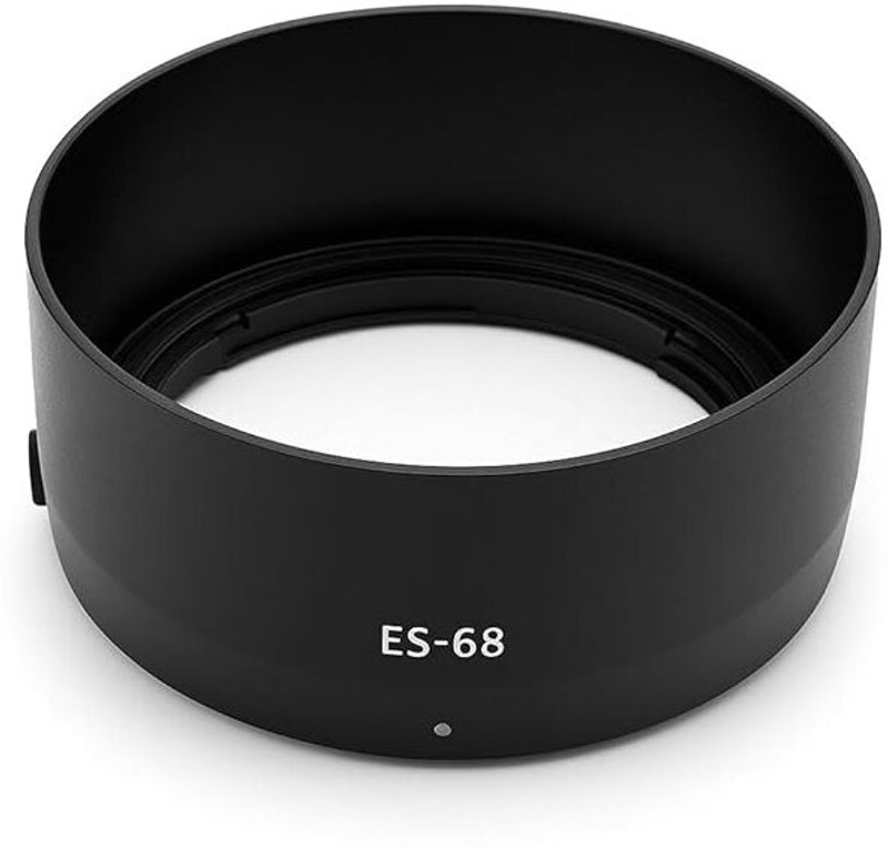 ZANNIX ES-68 Lens Hood, Compatible for EF 50mm F/1.8 STM Lens Lens Hood(50 mm, Black, Black)