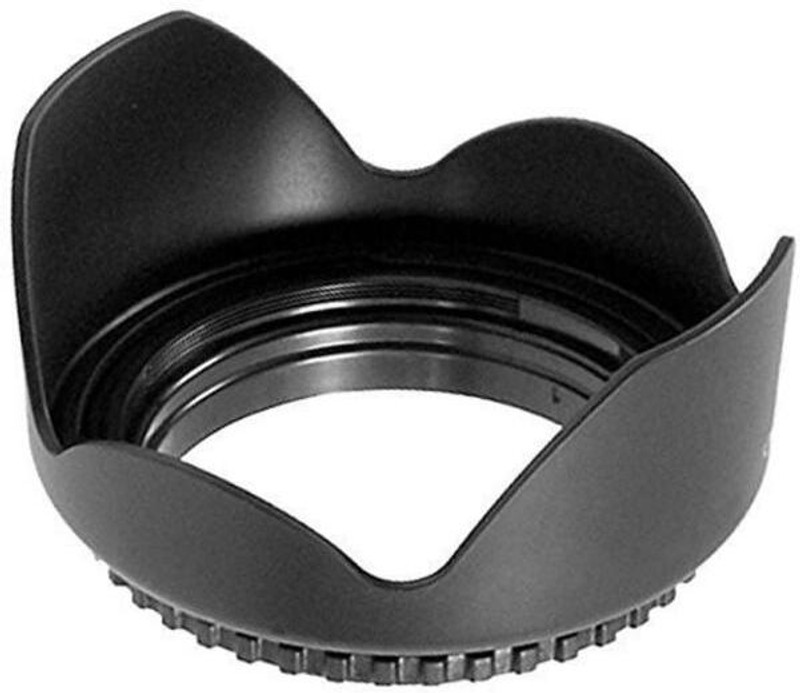 SUPERNIC 62mm Flower Lens Hood Screw Mount for DSLR, All Other Lens Hood(62 mm, Black)