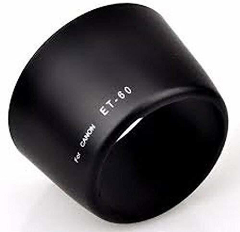 MILLETS Numex Camera Compatible with Canon EOS Camera Lens ET 60 Replacememnt Lens Hood(58 mm, Black)