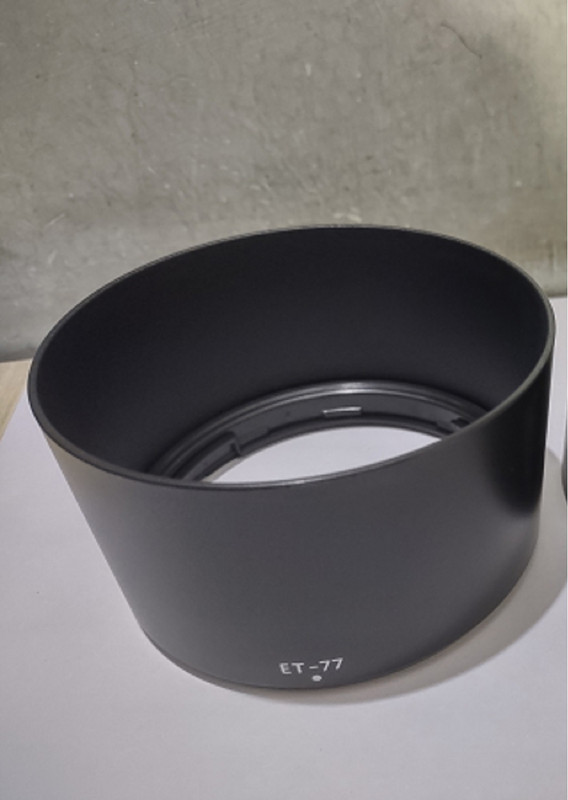 SUPERNIC ET-77 lens hood compatible for Canon RF 85mm f/2 Macro IS STM Lens Lens Hood(85 mm, Black)