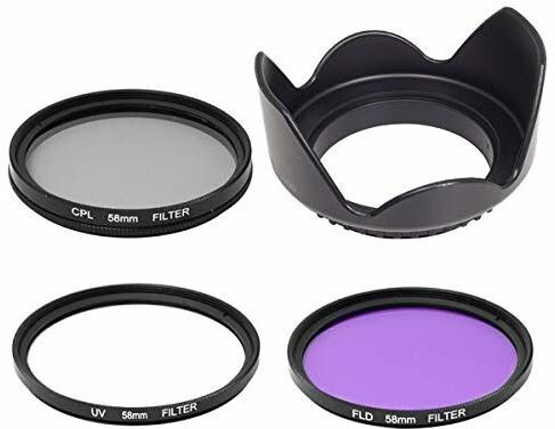 MILLETS FK_58MM HOOD,UV,CPL,FLD Lens Hood(58 mm, Multicolor)