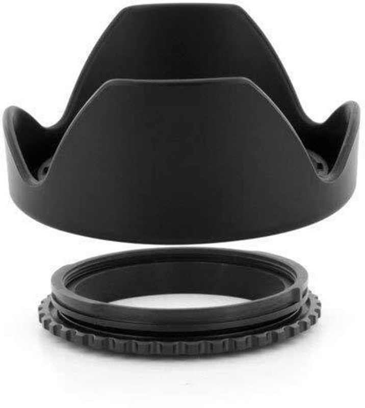 MILLETS Reversible Flower Lens Hood for Rebel, Compatible with all 58mm Lenses  Lens Hood(58 mm, Black)