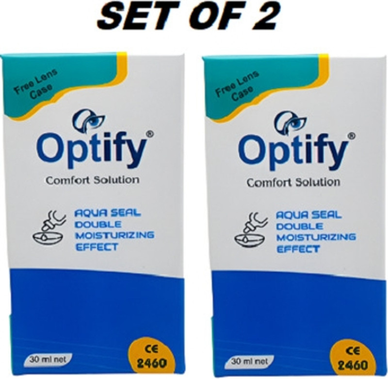 Optify 3Pcs Contact Lens 30ml Cleaning Solution(30 ml)