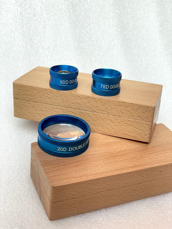 Deepindustries 20D / 78D / 90D Double Aspheric Ophthalmic Diagnostic  for Slit Lamp Eye Examination Standard Prime  Lens(Blue, Not Applicable mm)