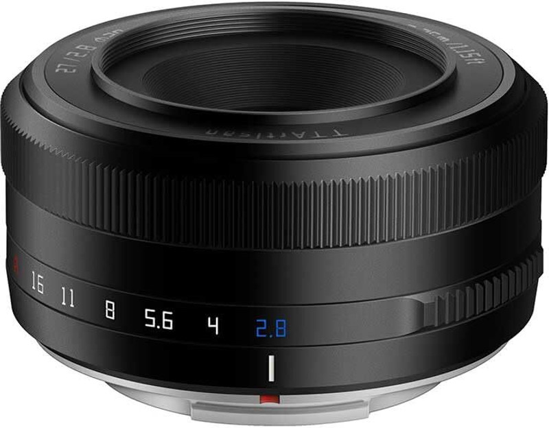 TTArtisan 27mm F/2.8 AF Auto Focus  for FX Mount Mirrorless Camera X-A1 Z-A10 X-A2 X-A3 X-A5 X-A7 X-M1 X-M2 X-H1 X-T1 X-T10 X-T2 X-T20 X-T3 X-T4 X-T100 X-T200 X-T30 X-PR01 X-PRO2 X-E1 Wide-angle Prime  Lens(Black, 27 mm)