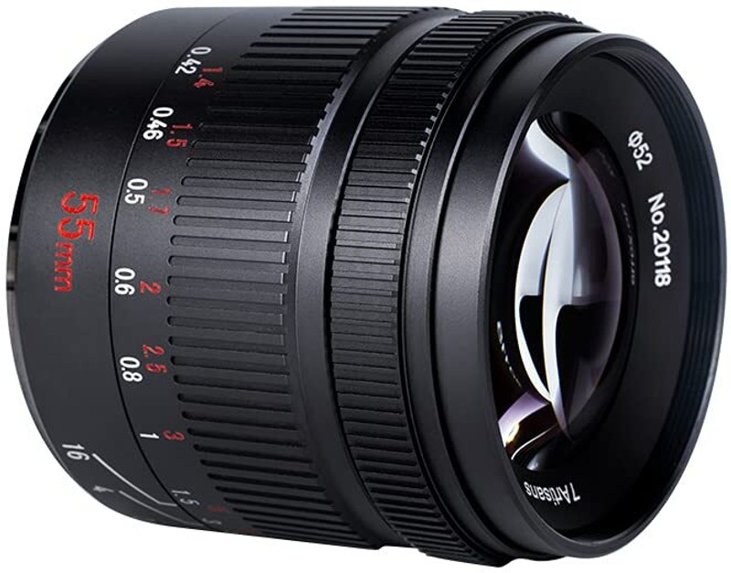 7Artisans 55mm F1.4 II Manual Focus APS-C  for M4/3 cameras Standard Zoom  Lens(Black, 55 mm)