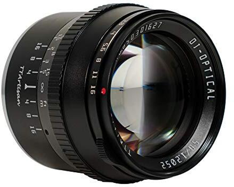 TTArtisan 50mm F1.2 APS-C Manual Focus  MFT Olympus/Lumix Mount Cameras M43 Like EPM1 EPM2 EPL1 EPL2 EPL3 EPL5 EPL6 EPL7 EPL8 EPL9 E-P1 E-P2 E-P3 E-P5 E-P6 E-M1 E-M5 E-M10 E-M10II E-M10III Pen-F Wide-angle Prime  Lens(Black, 50 mm)