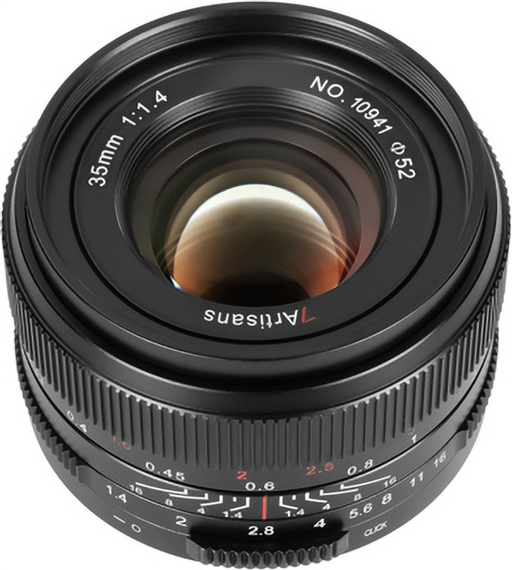 7Artisans 35mm F1.4 Mark Ⅲ Full Frame Manual Focus Prime  Large Aperture Compatible with L Mount Mirrorless Camera Standard Prime  Lens(Black, 35 mm)