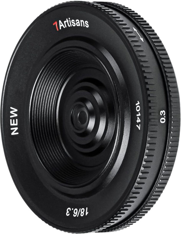 7Artisans 18mm F6.3 Mark-Ultra-Thin APS-C Prime  Fit for Compact Mirrorless Cameras for Z50 Z6 Z7 Z6 II Standard Prime  Lens(Black, 18 mm)