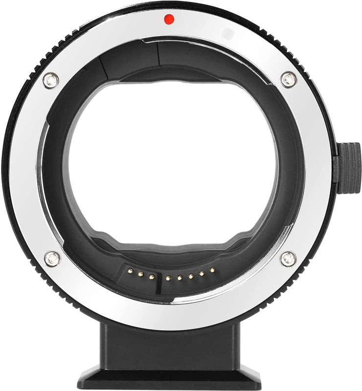 Artek EF-EOS R  Adapter with Auto-Focus Speedbooster | Compatible Canon EF/EF-R to EOS R-Mount Converter Ring for Canon EOS R RP R3 R5 R6 R7 R8 R10 Macro Zoom  Lens(Black, EF-EOSR mm)