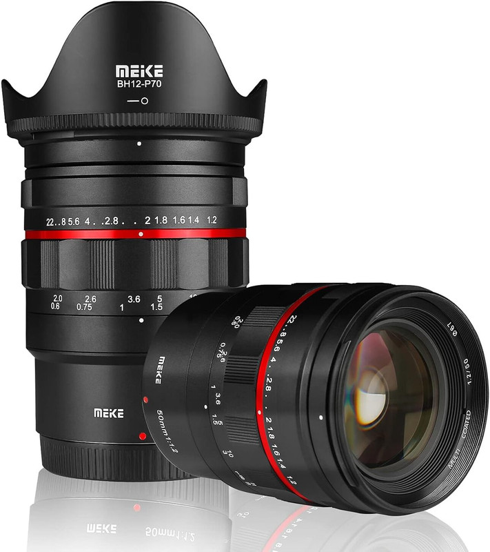 Meike MK-50mm F1.2 Large Aperture Full Frame Manual Focus Fixed  for Nikon Z-Mount Z5 Z6 Z7 Z50 Wide-angle Prime  Lens(Black, 50 mm)