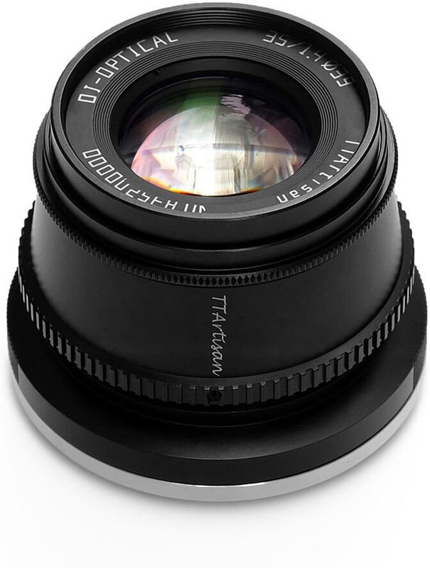 TTArtisan 35Mm F1.4 APS-C M43 Manual Focus  For Sony E Mount Camera Like A9 A7R IV A7R III A7R II A7S II A7III A7II A5000 A5100 A6000 A6100 A6300 A6400 A6500 A6600 NEX-3 NEX-5 MEX-6 NEX-7, Black Wide-angle Prime  Lens(Black, 35 mm)