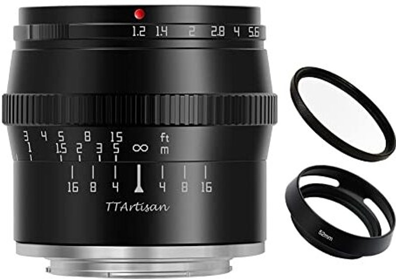 TTArtisan 50mm F1.2 APS-C Manual Focus Large Aperture Fixed Focus Portrait  compatible with Nikon Z Mount Cameras Z6 Z7 Z6II Z7II Zfc Black Wide-angle Prime  Lens(Black, 50 mm)