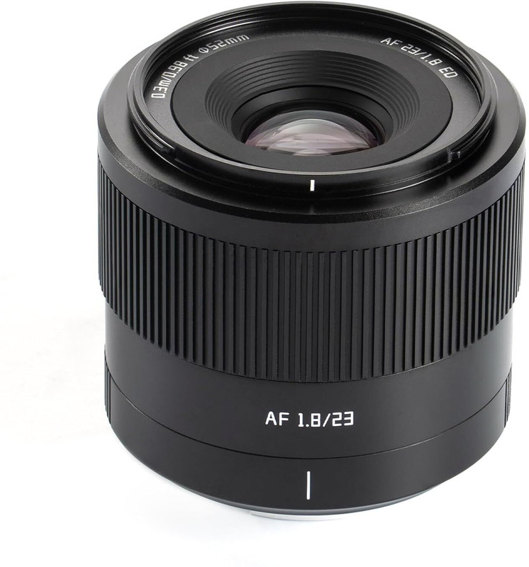 TTArtisan AF 23mm F1.8 Prime  for Fuji X Mount, APS-C  for Fuji X-Mount Cameras X-A1 X-A10 X-A2 X-A3 X-A5 X-A7 X-M1 X-M5 X-H1 X-H2 X-H2S Wide-angle Prime  Lens(Black, 23 mm)