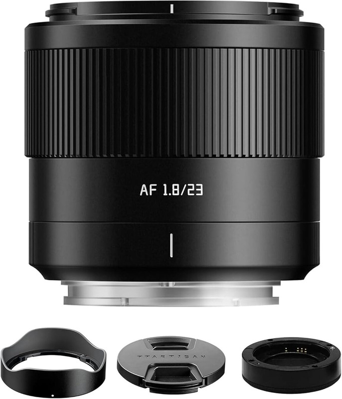 TTArtisan AF 23mm F1.8 E Prime ,23mm f/1.8 Auto Focus E Mount , APS-C  with A5000 A5100 A6000 A6100 A6300 A6400 A6500 A6600 Wide-angle Zoom  Lens(Black, 23 mm)