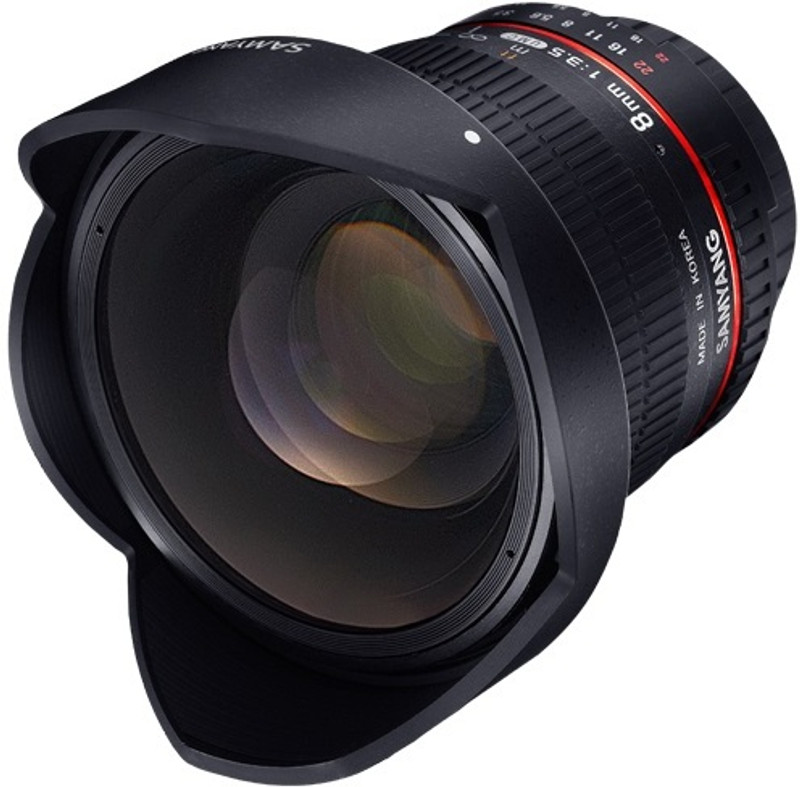Samyang MF 8mm F3.5 For Nikon AE Fisheye Prime  Lens(Black, 8 mm)