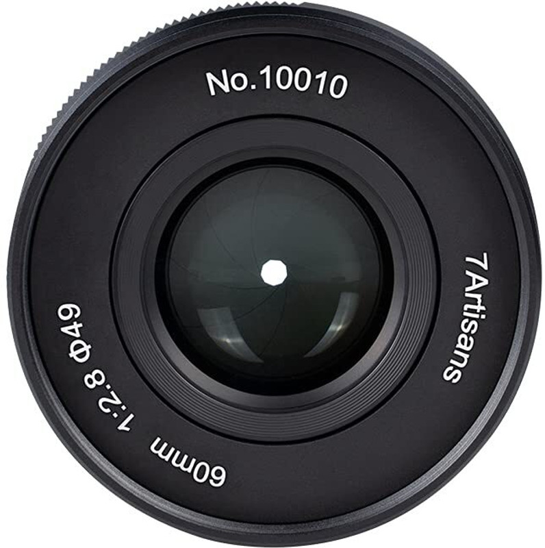 7Artisans 60mm F2.8 II Macro Manual Focus APS-C Mirrorless Camera  for Sony E Mount Cameras Standard Prime  Lens(Black, 60 mm)