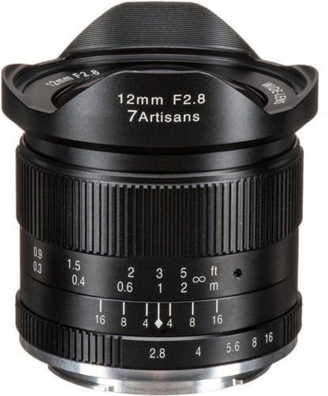 7Artisans 12mm F2.8 Mark II for Panasonic & Olympus M43 Mount Camera Wide-angle Prime  Lens(Black, 12 mm)
