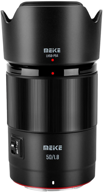 Meike 50mm F1.8 Full Frame AF STM A Stepping Motor  Standard Aperture Auto Focus Fixed Prime Portrait es for Nikon Z Mount Mirrorless Cameras Z5, Z6, Z7, Z6II, Z7II, Z9, Z30, Z50, Z fc Standard Prime  Lens(Black, 50 mm)