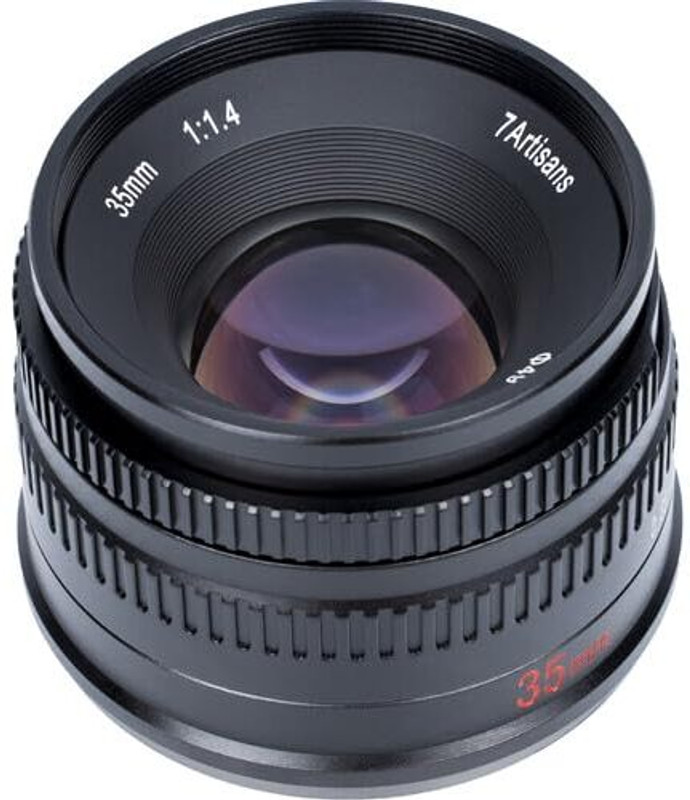 7Artisans Photoelectric 35mm f/1.4 Manual  for Sony E Mount Mirrorless Camera Sony A7 A7II A7III(A7M3) A7R A7RIII A7S A7SIII A6000 A6300 A6400 A6500 NEX-3 NEX-3R NEX-5T Standard Prime  Lens(Black, 35 mm)