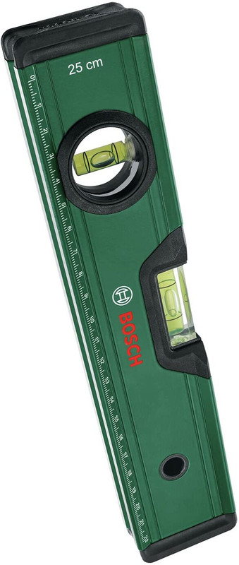 BOSCH Spirit Level 25cm Compact for Small to Medium-Leveling Tasks Non-magnetic Mason's Level(25 cm)