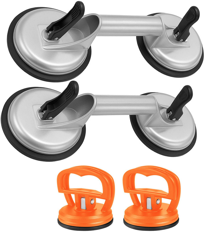uptodatetools Double Claw Vacuum Suction Cup and Glass Tiles Mirror Lifting Gripper (2 Pack) Lever Tool(32 cm)