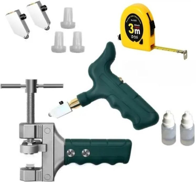 swins Glass Cutter Tool - Ceramic Tile Opener, 2 in 1 Hand Grip Tile Breaking Divider Lever Tool(15 cm)