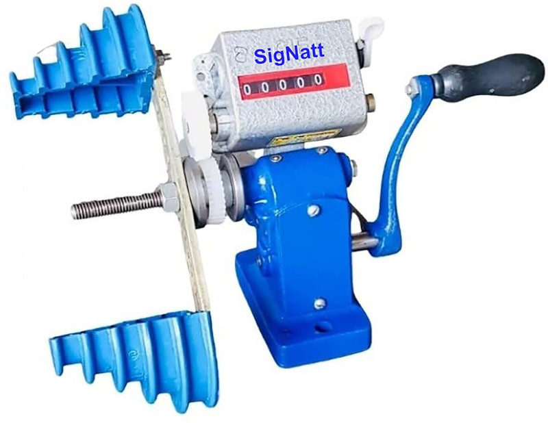 SIGNATT Motor Winding Machine With Counter Meter Coil Farma Steel Gears Lever Tool(32 cm)