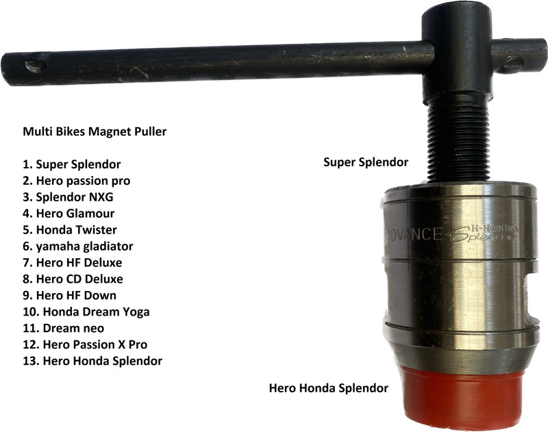GrabMoor SUPER SPLENDOR/HERO HONDA Magnet Puller Universal For Bike Vehicle Tool Kit