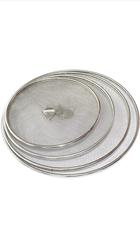 Top Trick Stainless Steel net Cover/lid for Milk, Curry / 304 Food Grade Heavy Net Cover 9 inch Lid Set, Pack of 1(Stainless Steel)