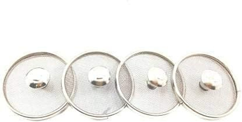 TOYJECK SS Cup Net Cover – Set of 4 3 inch Lid Set, Pack of 1(Stainless Steel)