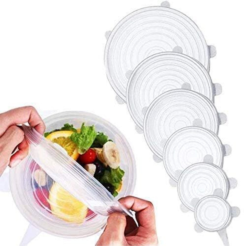ABlue Clipper silicon lids 4152 10 inch Lid Set, Pack of 6(Silicone)