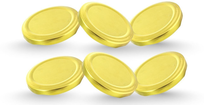 Machak Glass Jar Lids Only 82mm For 82 mm Mouth Jars Black 3.5 inch Lid, Pack of 12(Iron)