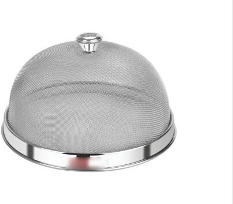 Anzman Mesh Guard Stainless Steel Food Cover Dome 9 inch Lid, Pack of 1(Stainless Steel)