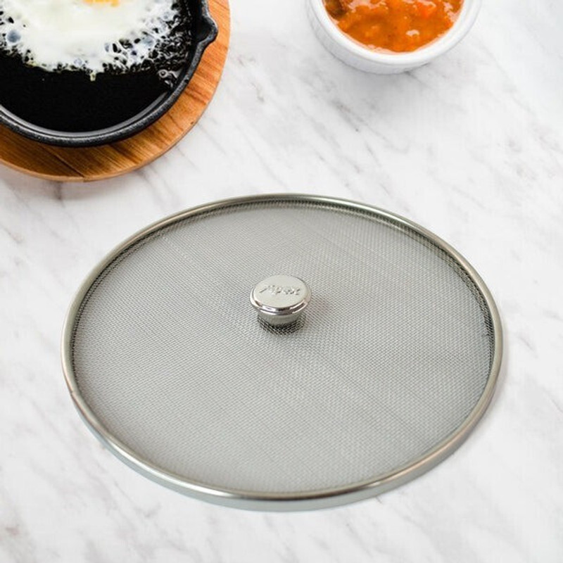 Oblivion Stainless Steel Mesh Net Cover for Cooking (1 Pc) 10 inch Lid, Pack of 1(Stainless Steel)